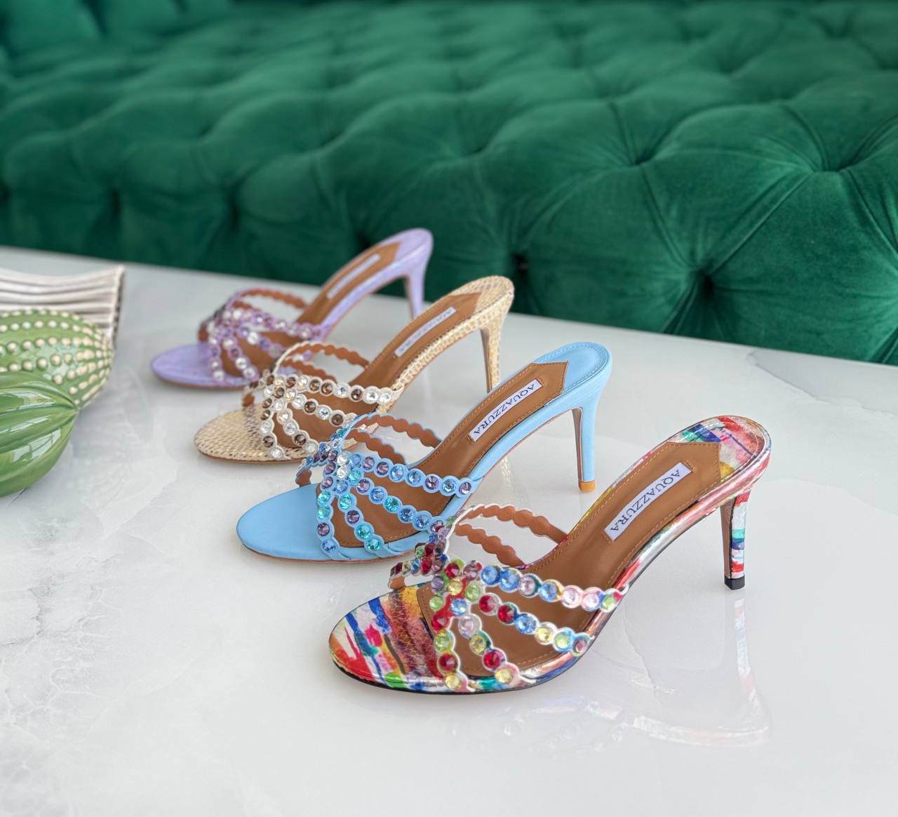Aquazurra sandals heels