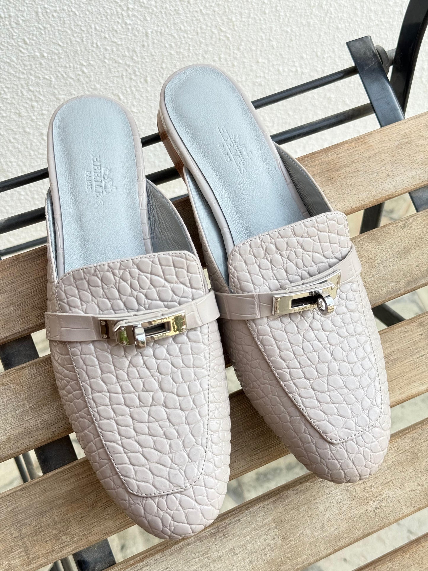 Hermes mules - nude