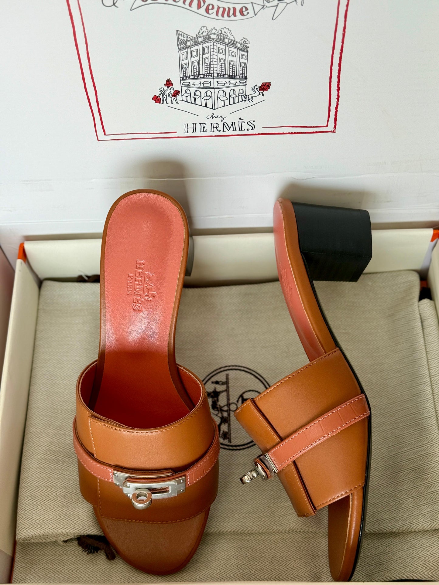 Hermes slippers & Hermes sandals heels