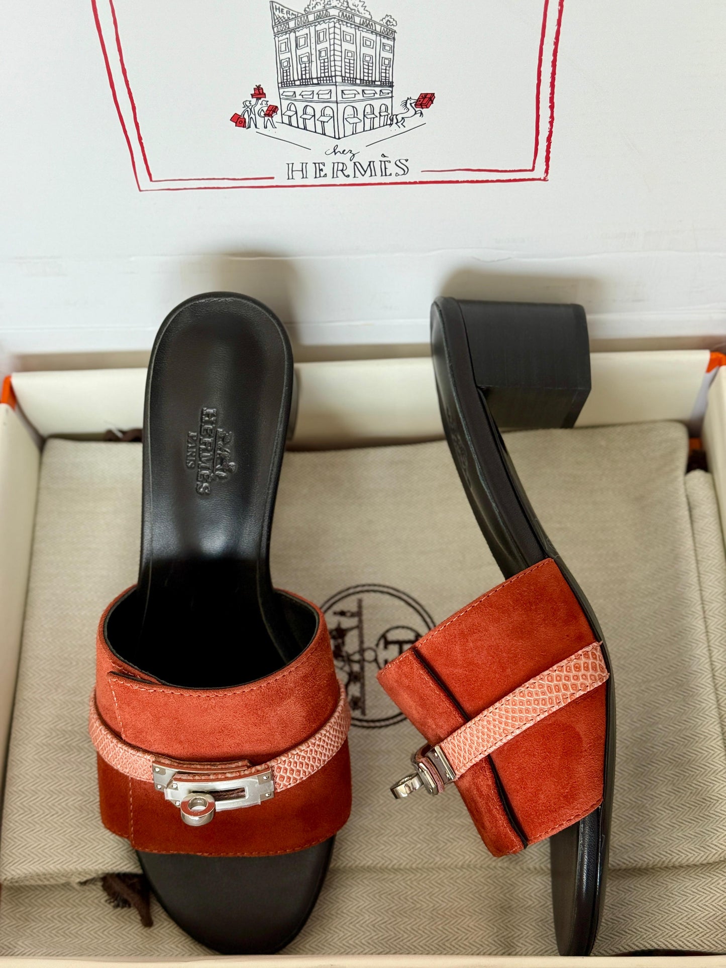 Hermes slippers & Hermes sandals heels