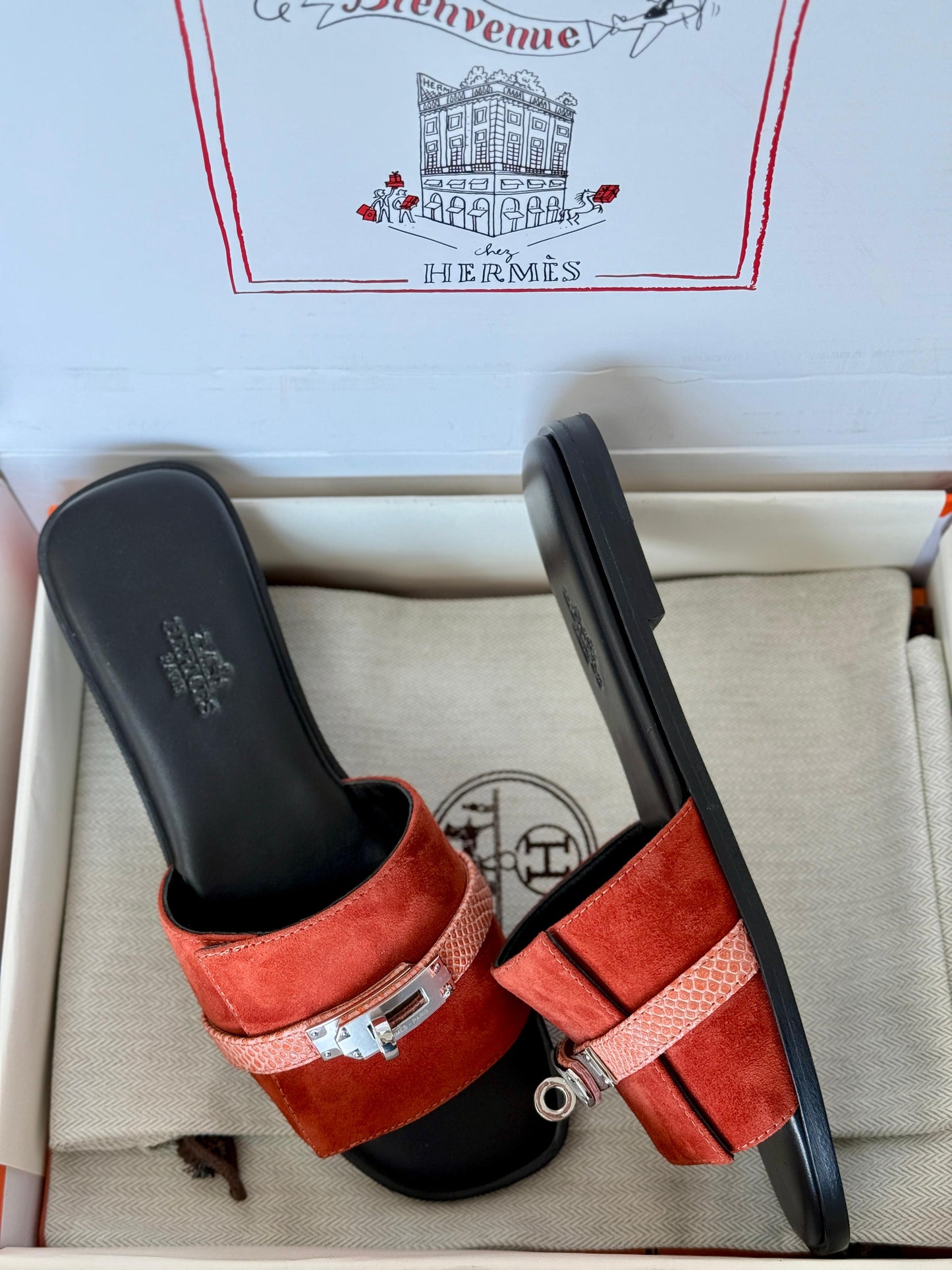 Hermes slippers & Hermes sandals heels