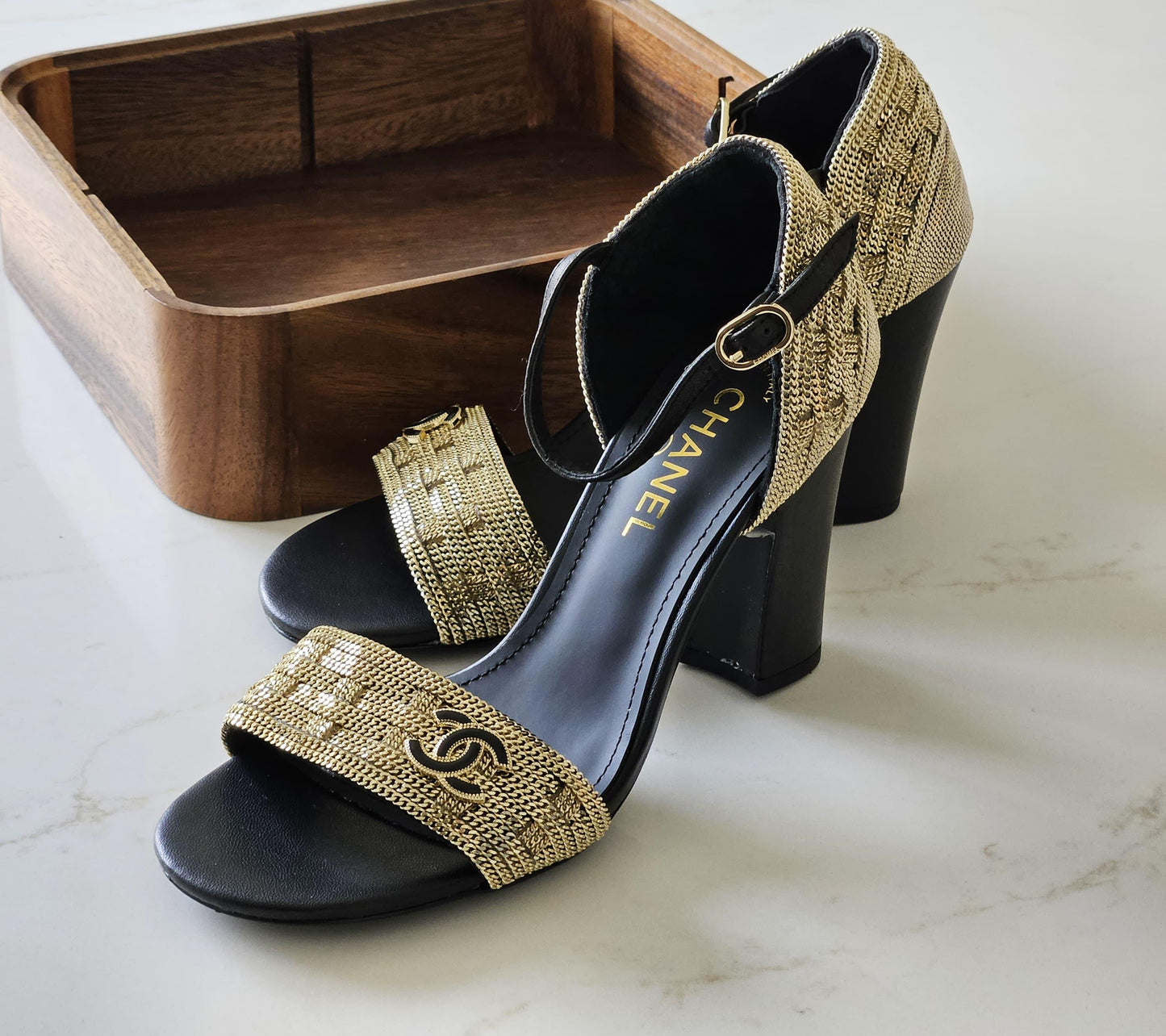 Chanel sandals heels