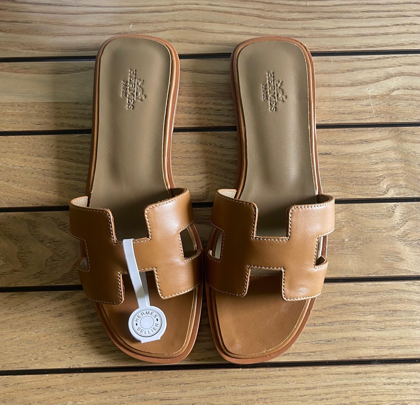 Hermes slippers - soft leather