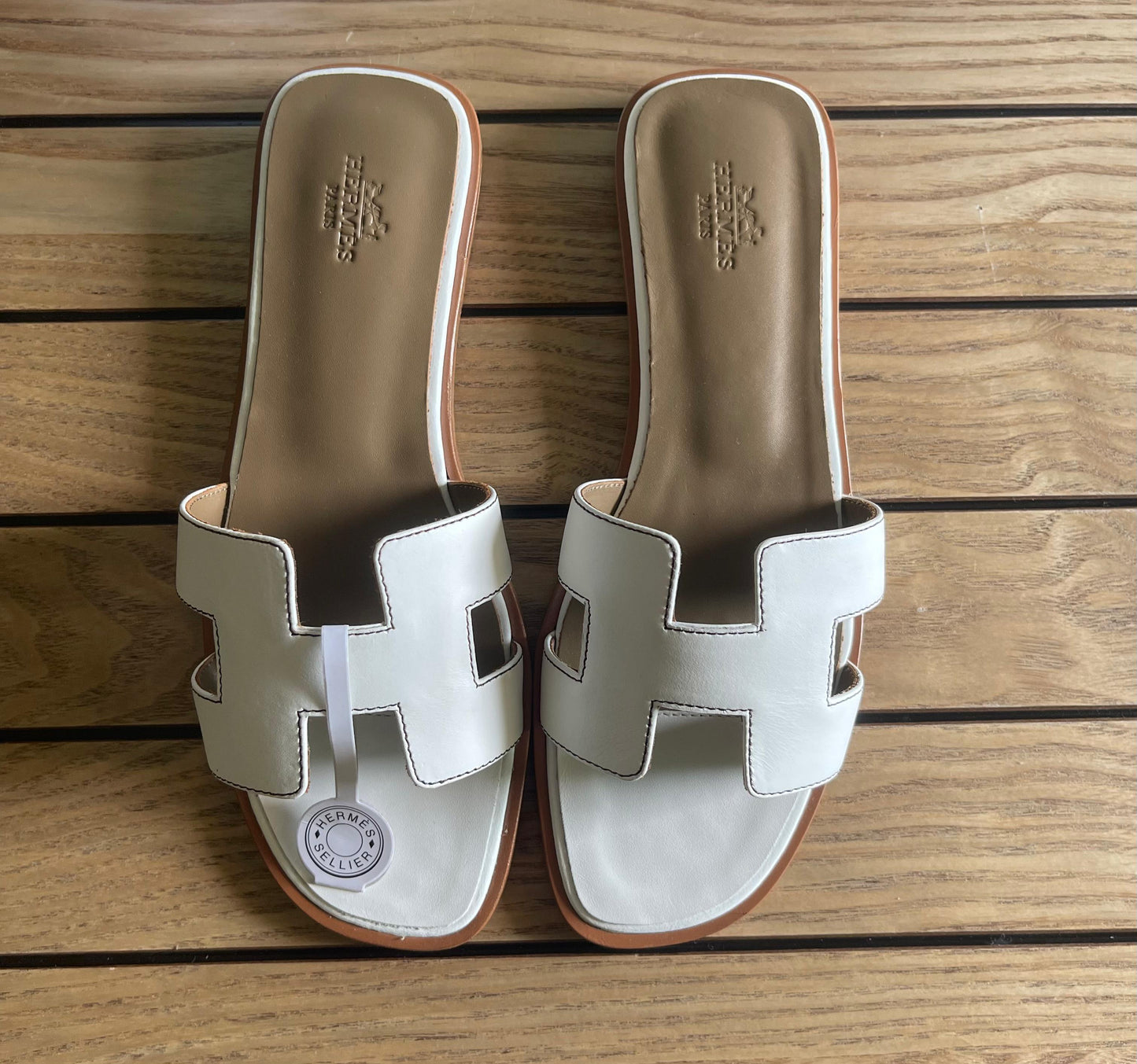 Hermes slippers - soft leather