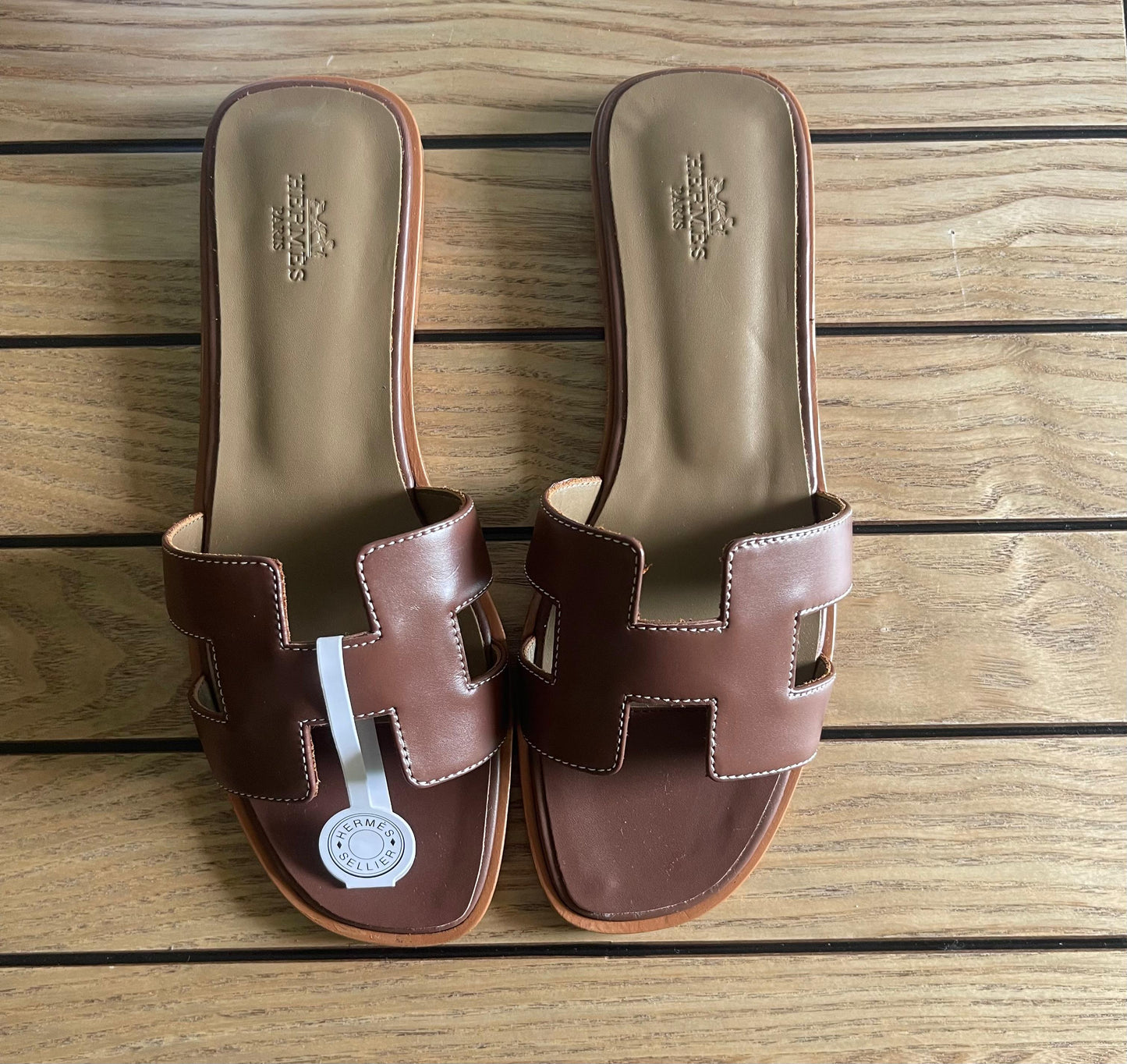 Hermes slippers - soft leather