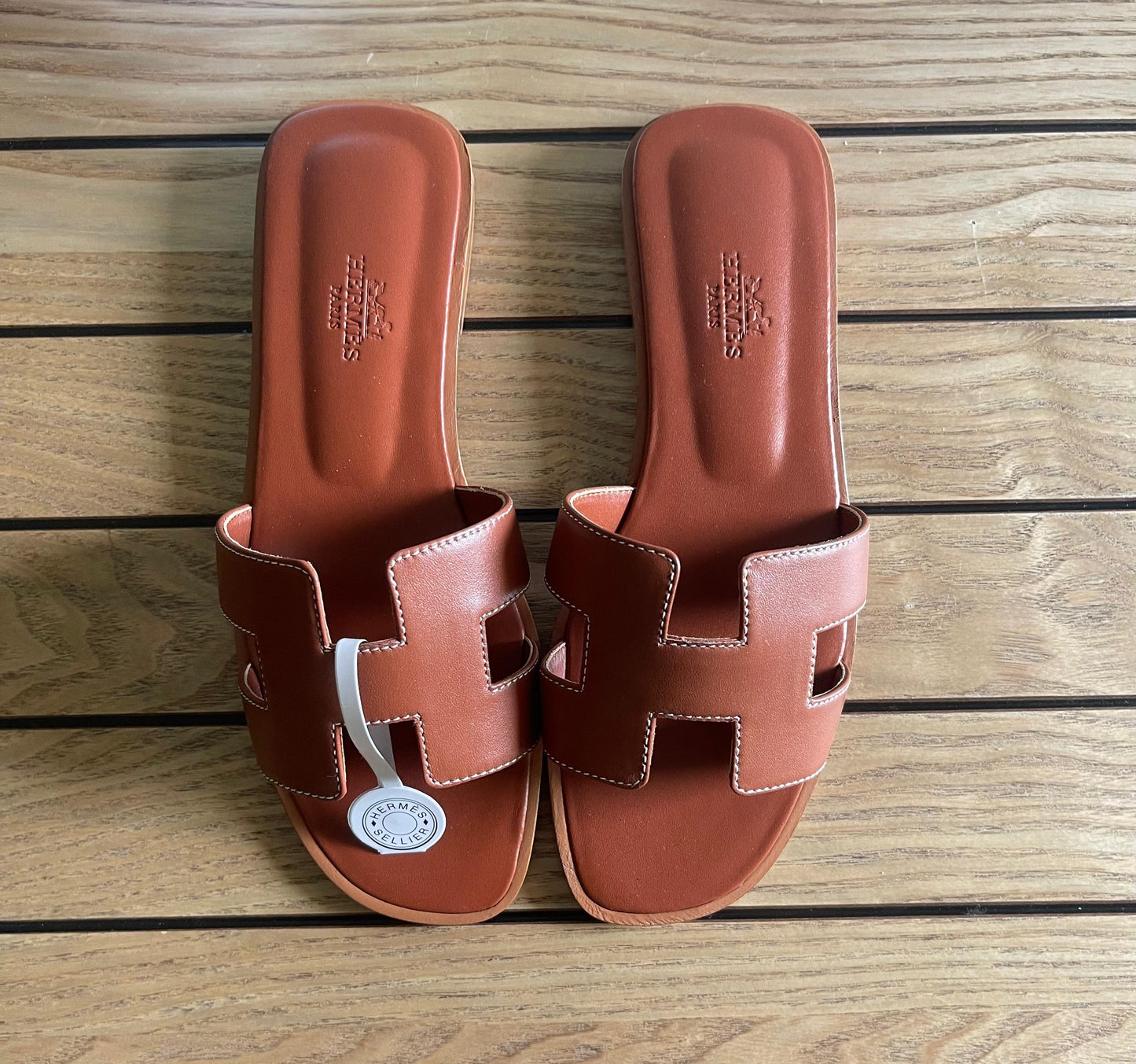 Hermes slippers - soft leather