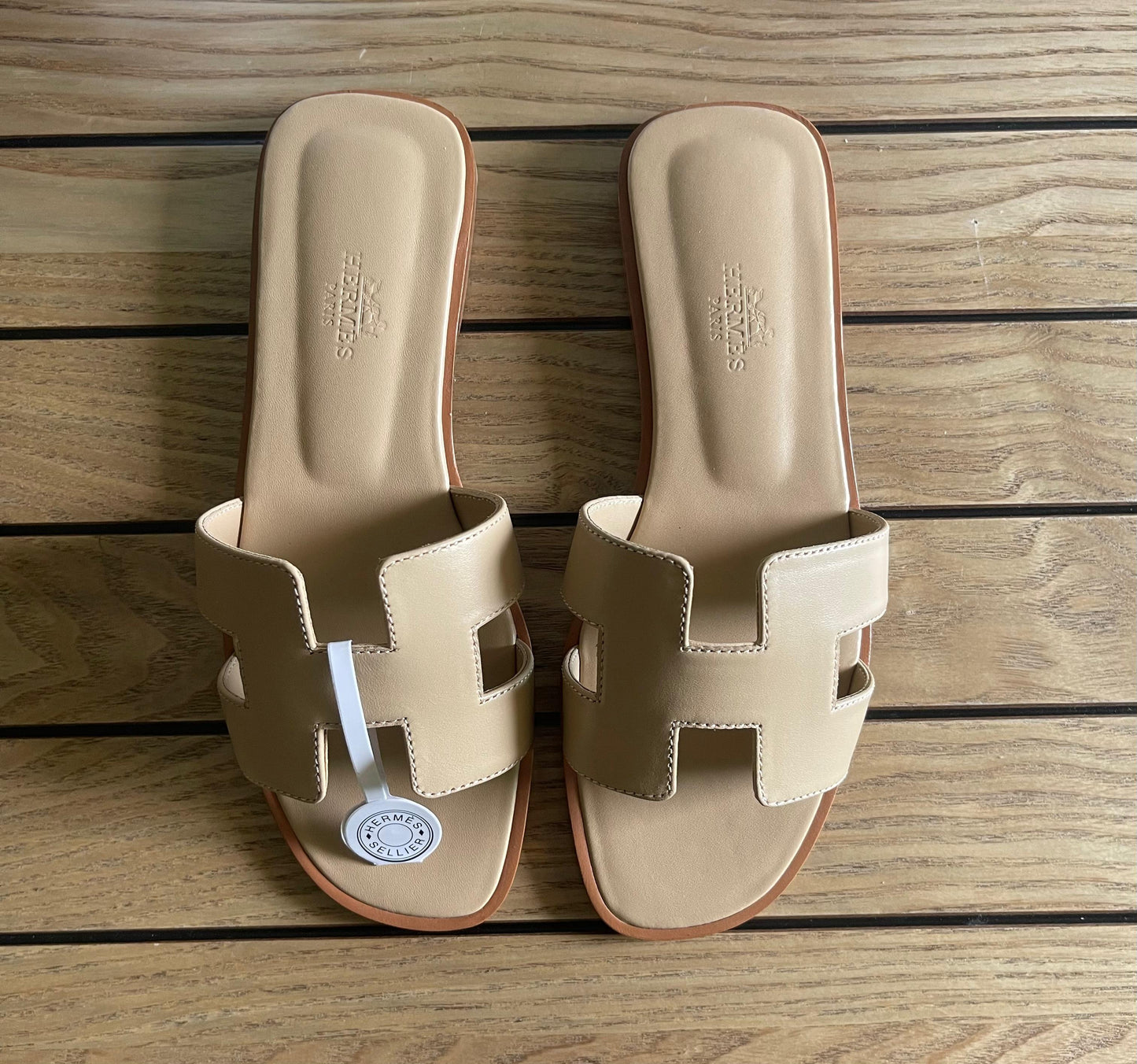 Hermes slippers - soft leather