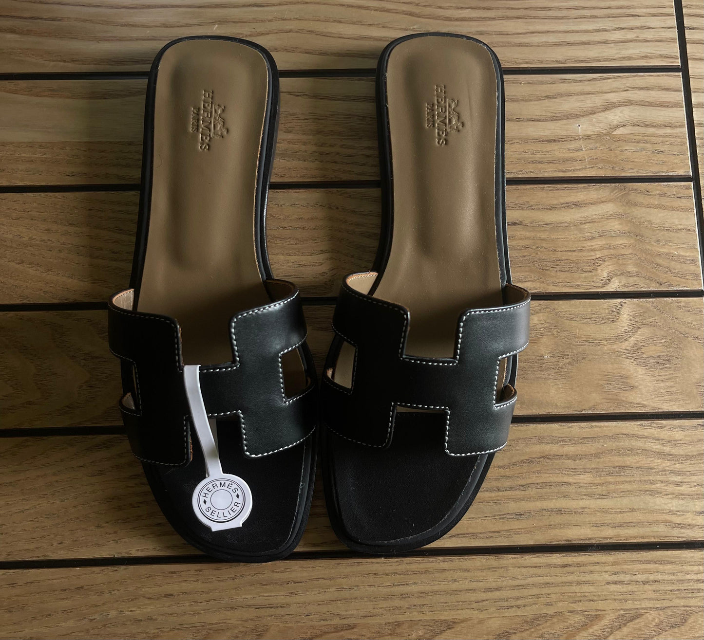 Hermes slippers - soft leather