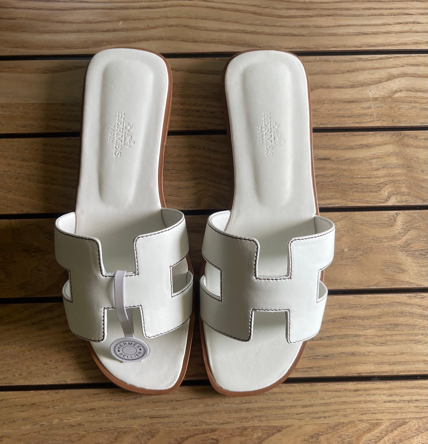 Hermes slippers - soft leather