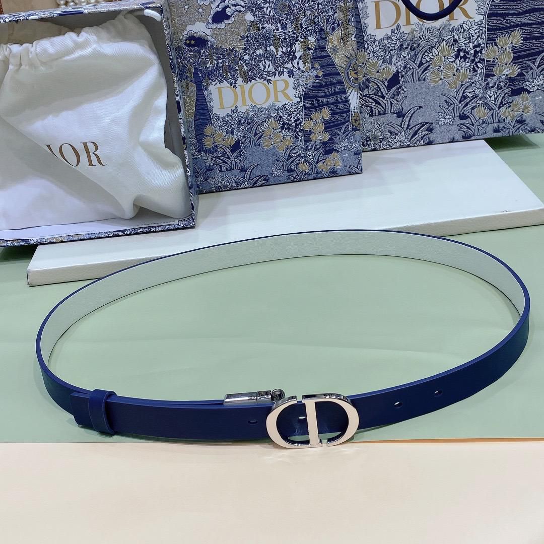 Dior belt navy blue