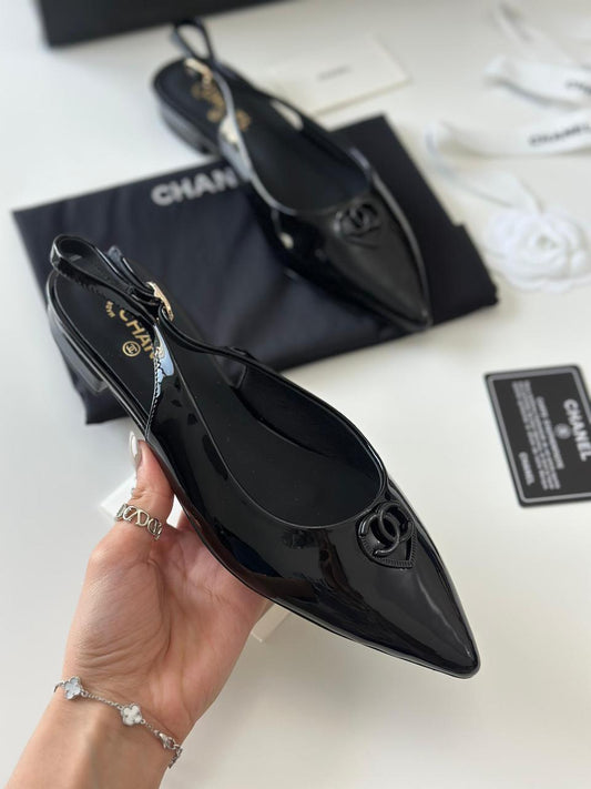 Chanel heels - low heels flat