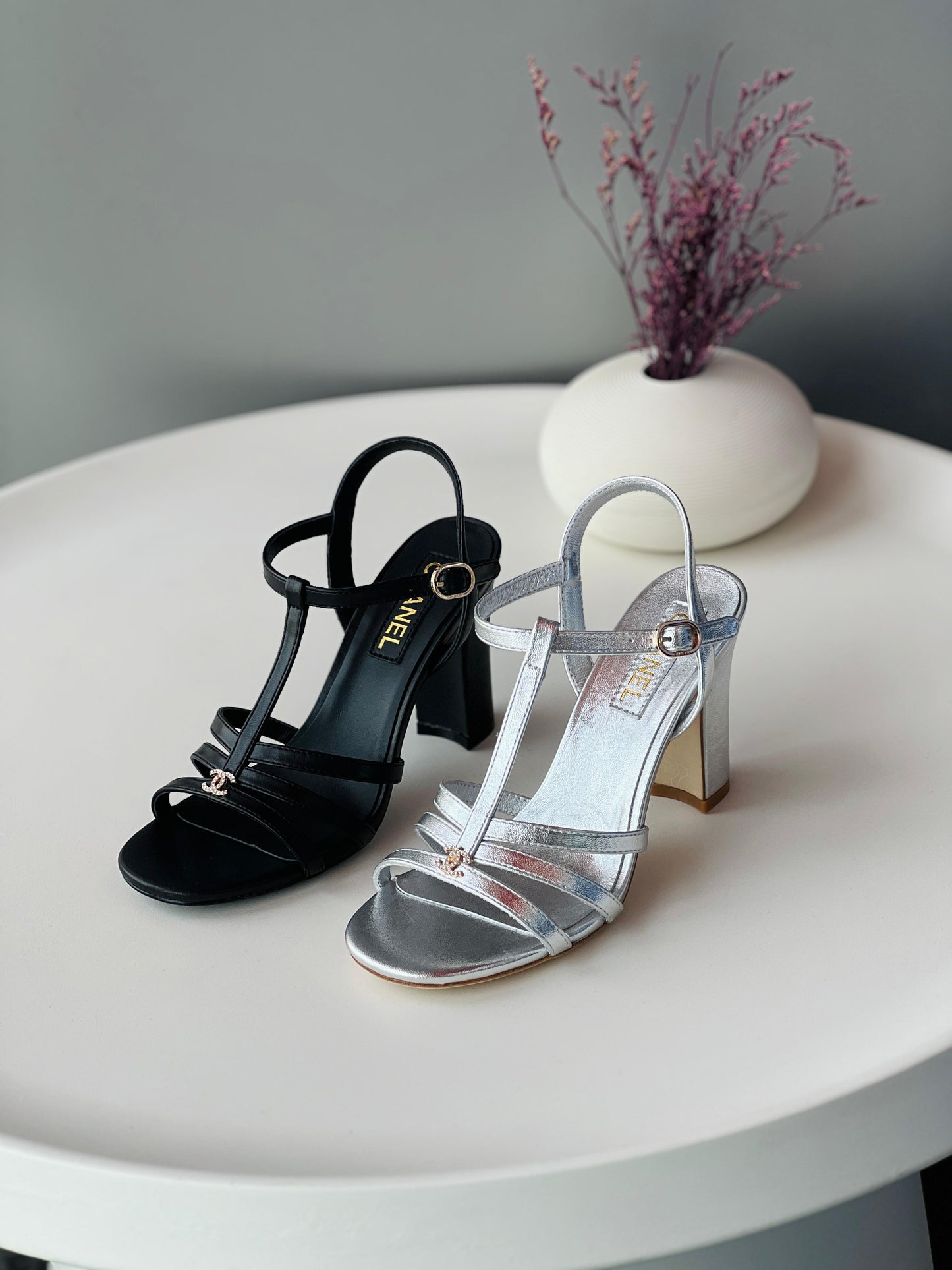 Chanel sandals heels