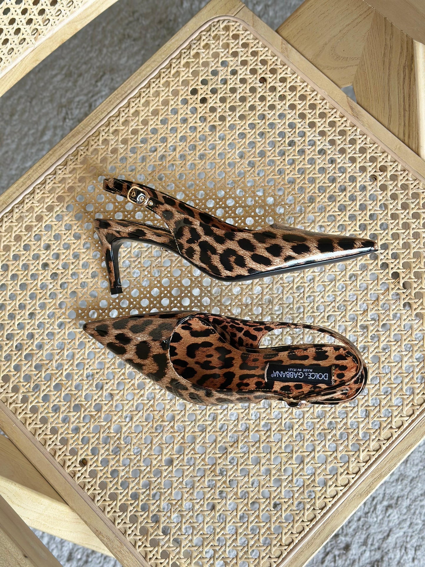 D&G heels - leopard