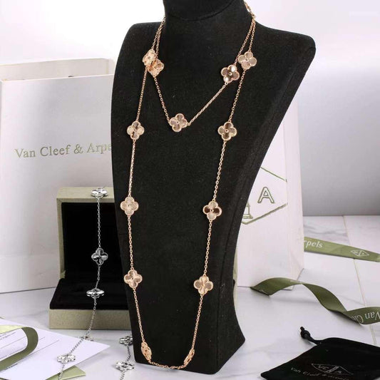Van cleef necklace -long (20 flowers )