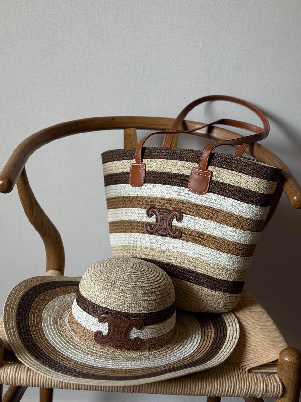 Celine bag tote & hat -beach set