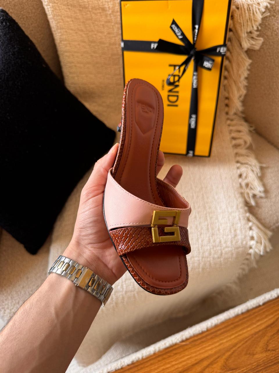 Fendi sandals heels