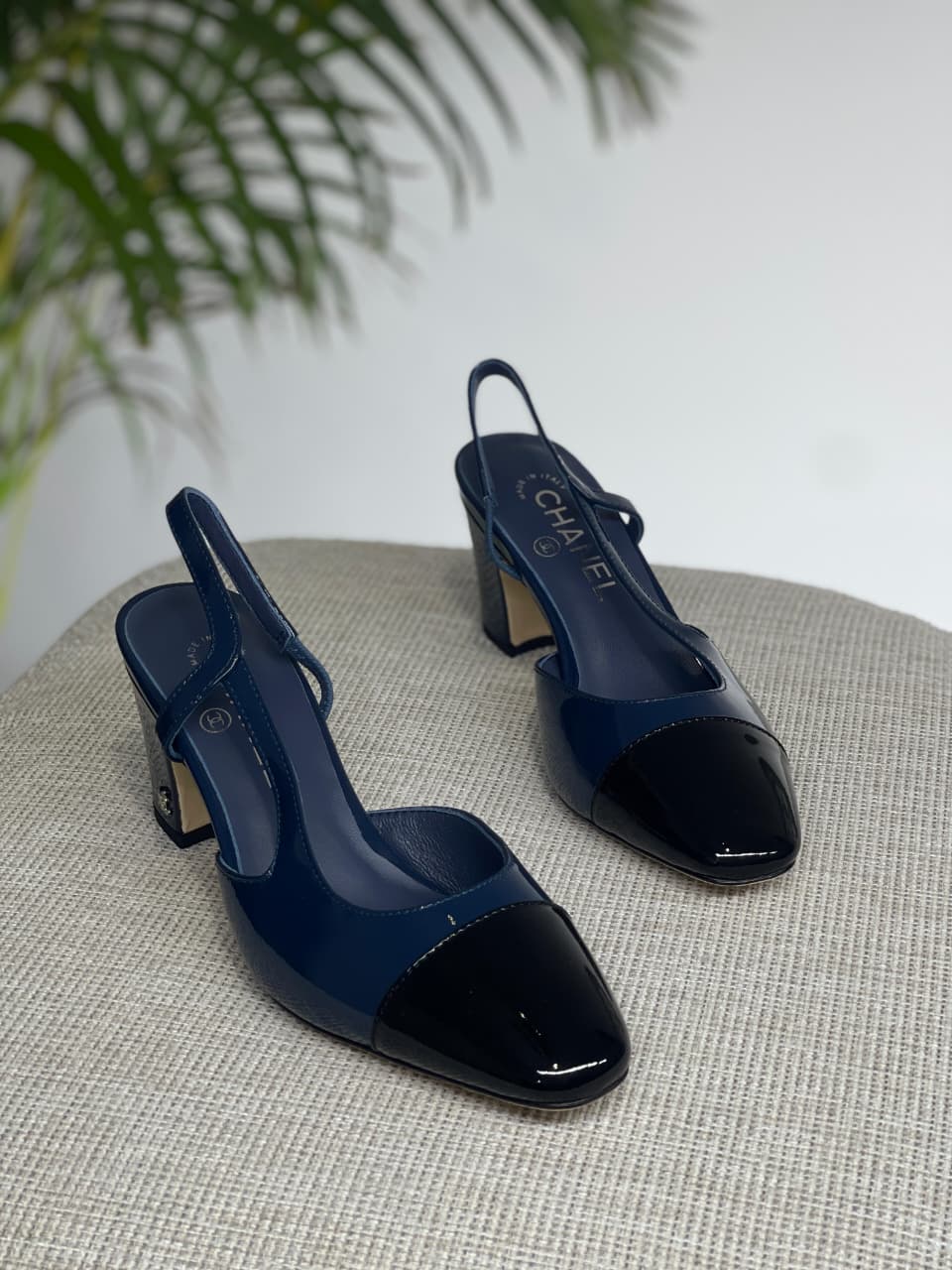 Chanel heels nany blue
