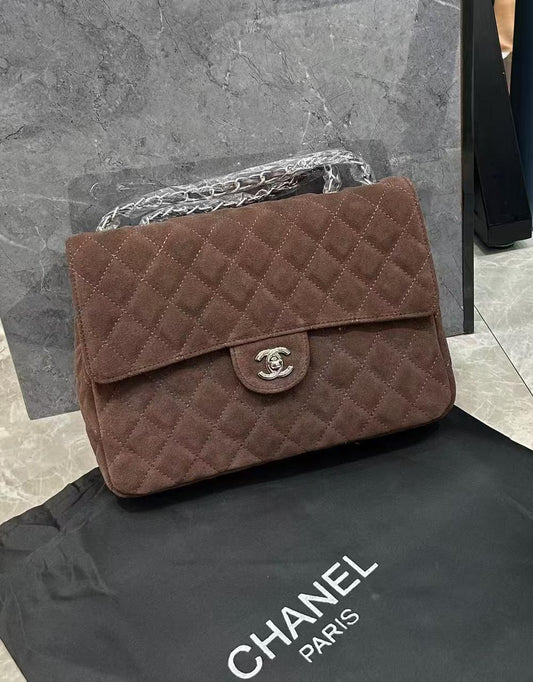Chanel bag suede 30 cm