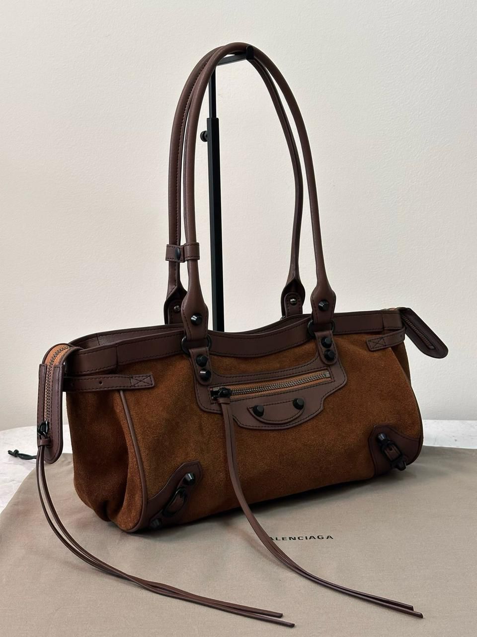 Balenciaga bag suede