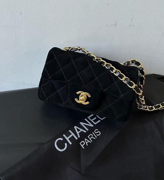 Chanel bag mini suede
