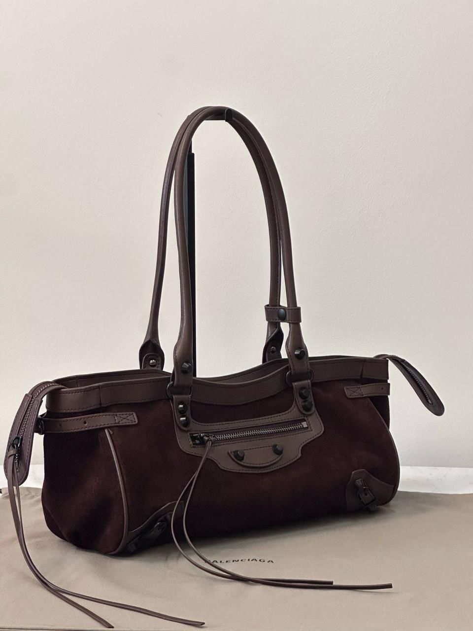 Balenciaga bag suede