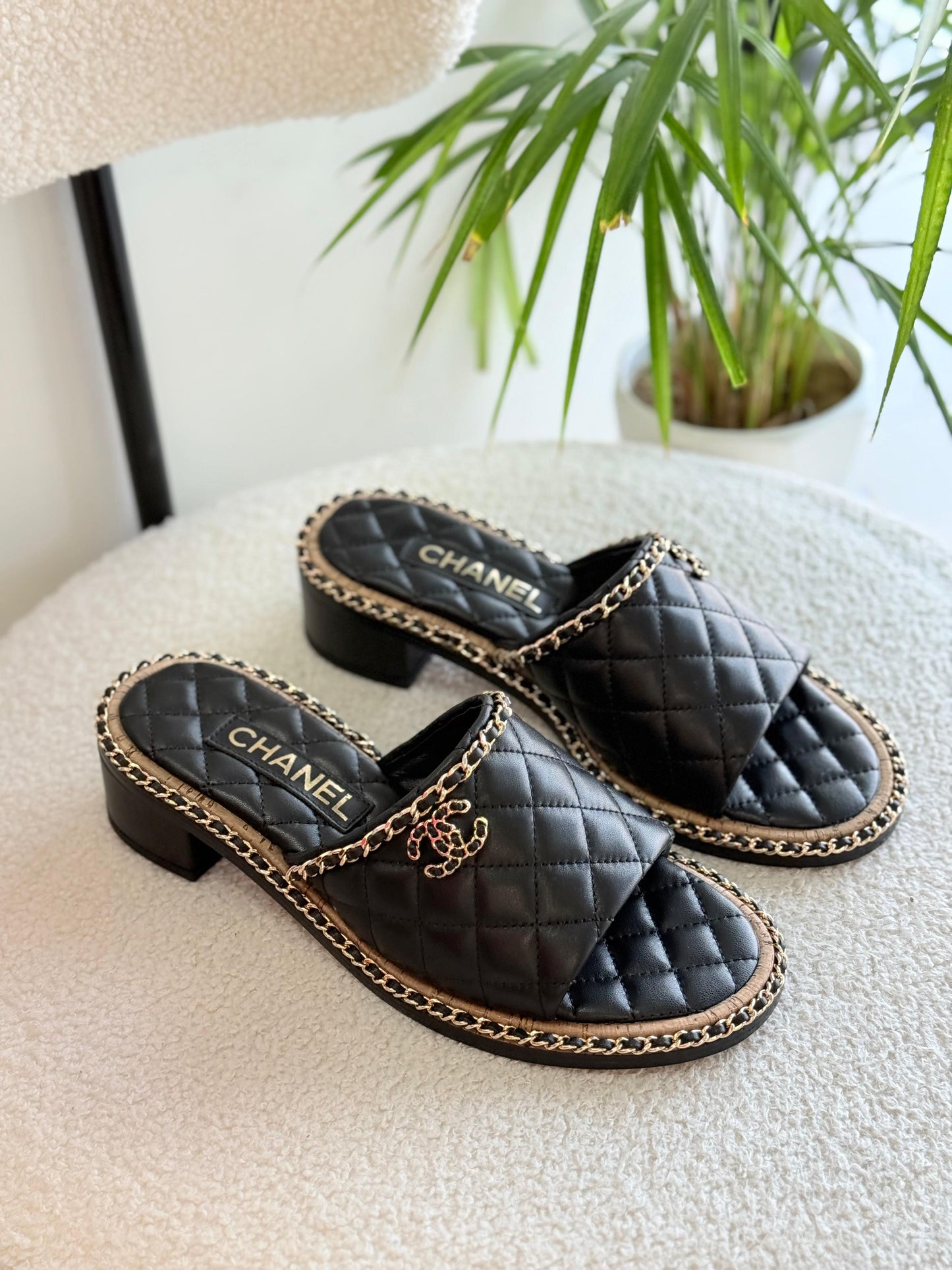 Chanel sandals heels