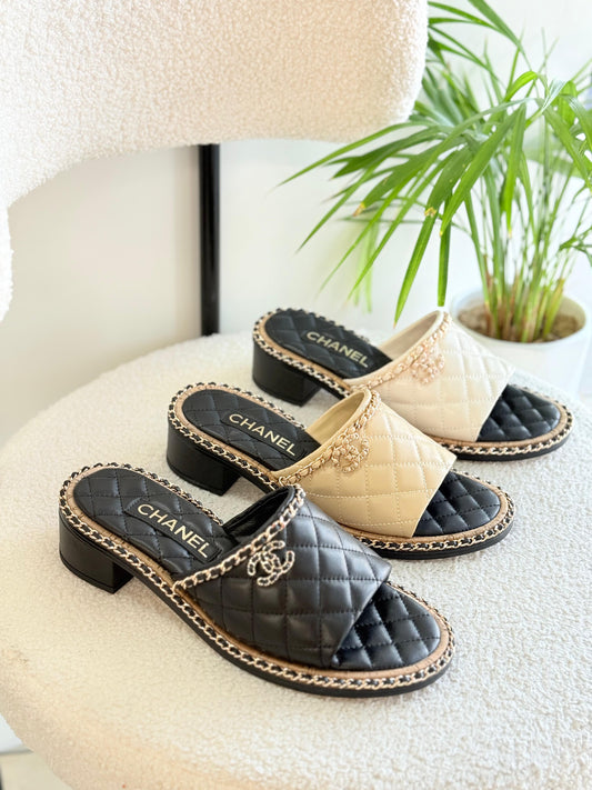 Chanel sandals heels
