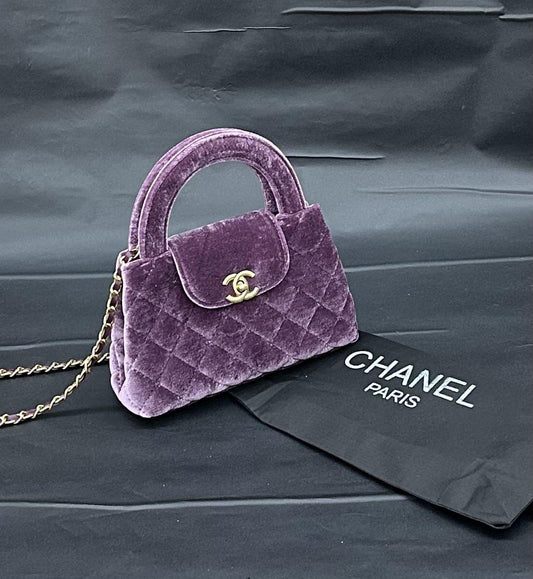 Chanel bag suede