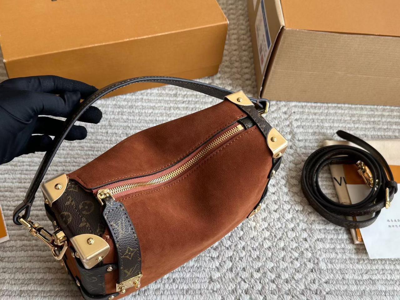 Lv bag suede