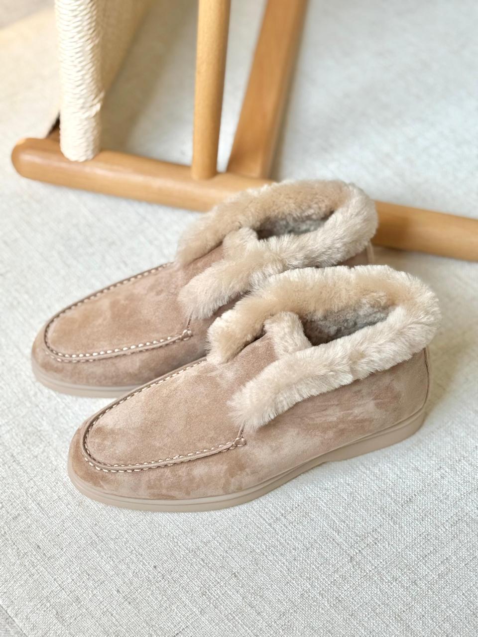 Loro piana loafer with fur