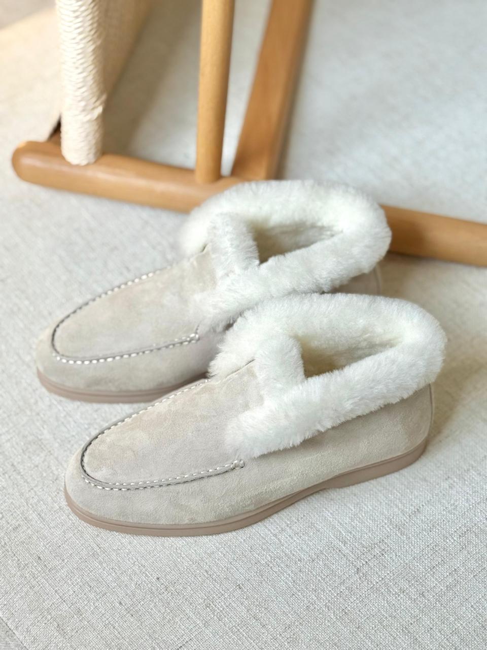 Loro piana loafer with fur