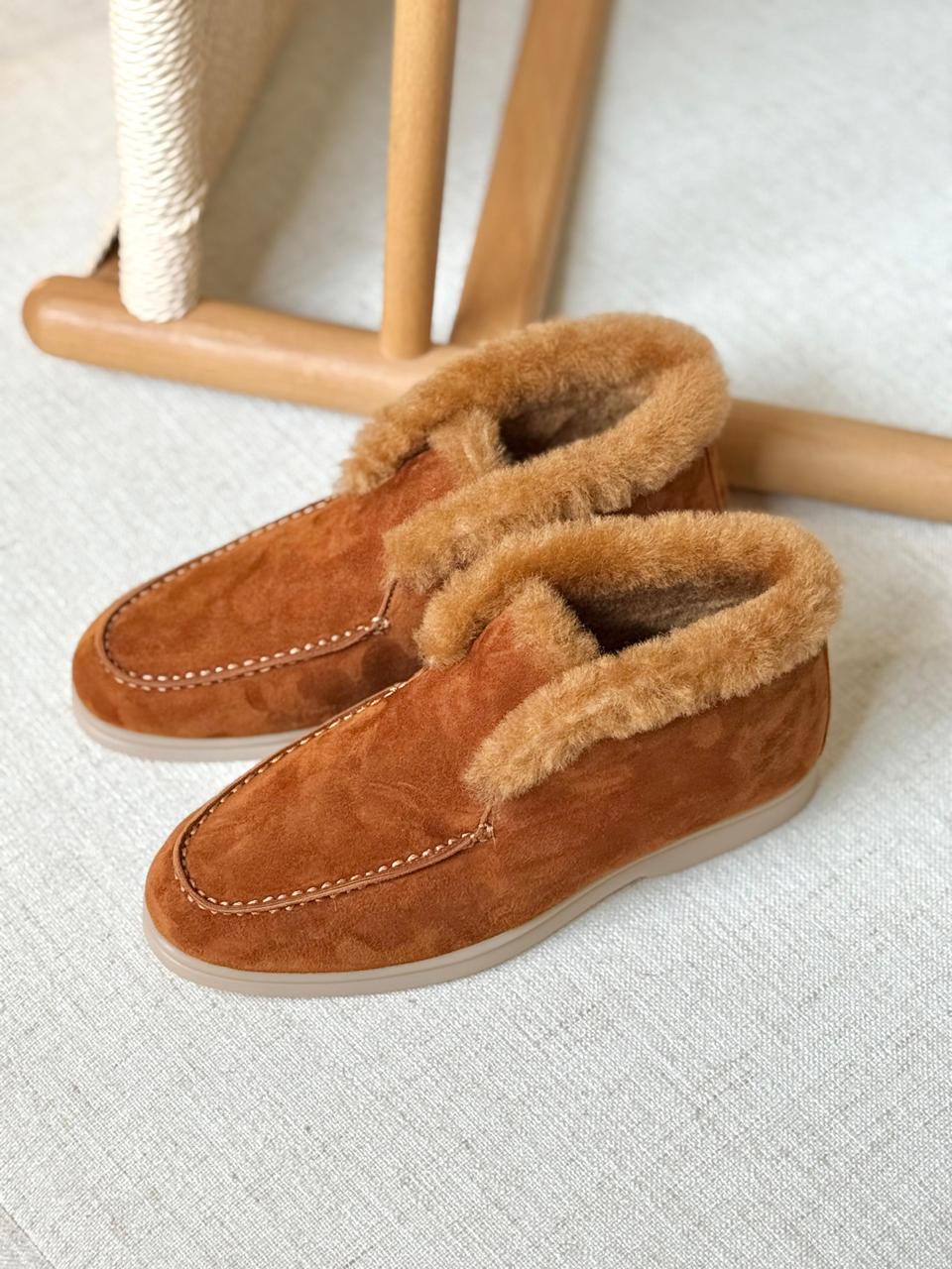 Loro piana loafer with fur
