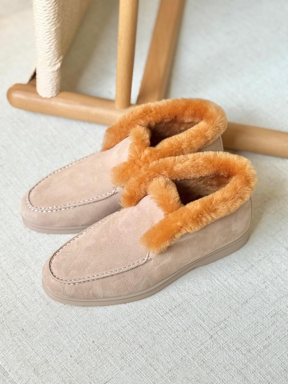 Loro piana loafer with fur