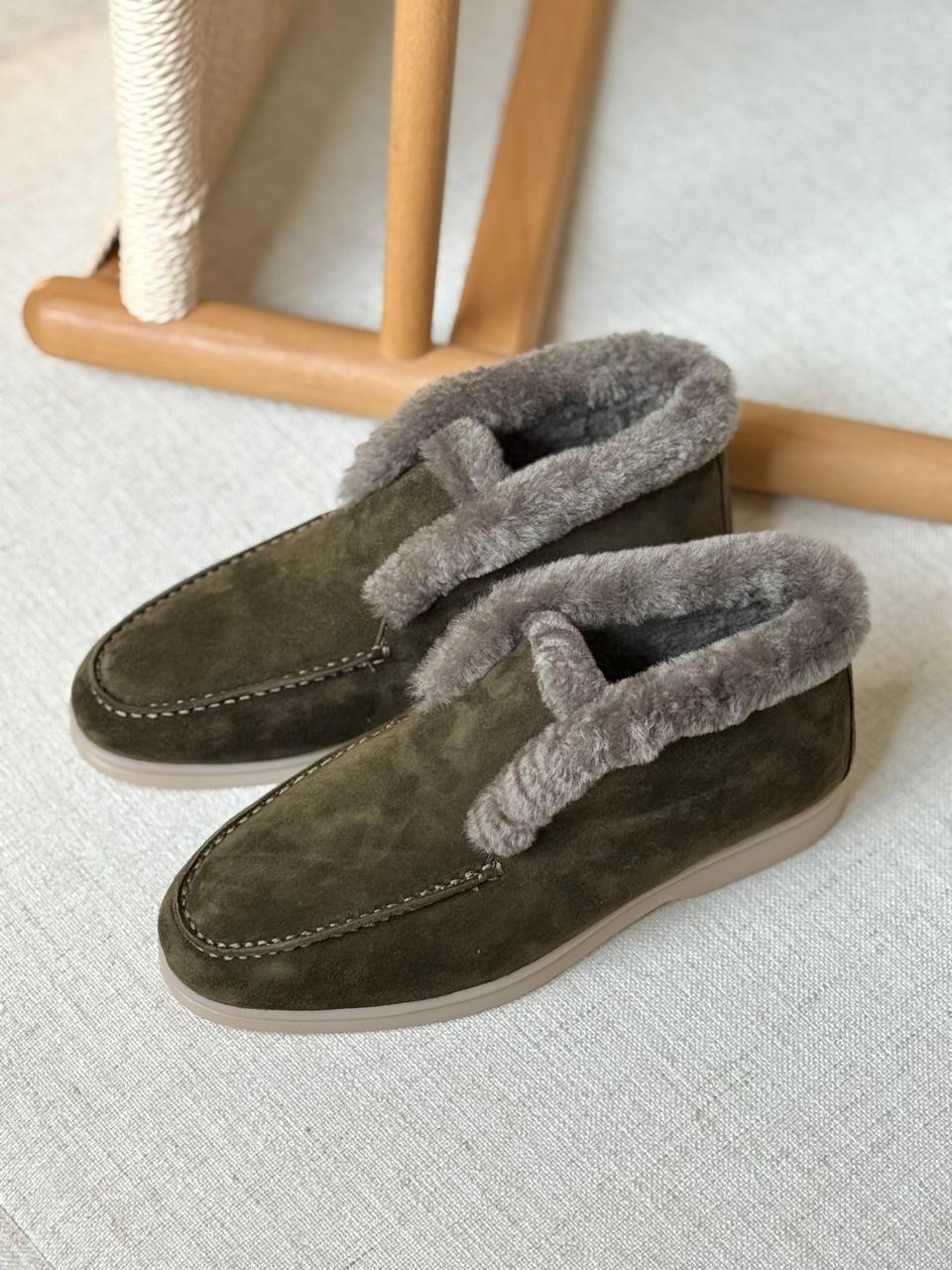 Loro piana loafer with fur