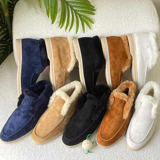 Loro piana loafers with fur