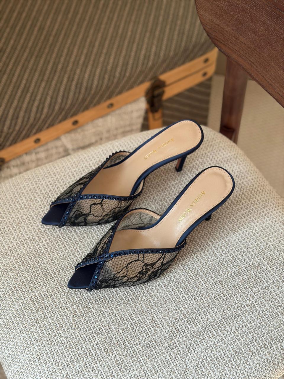 Andrea wazen sandals heels