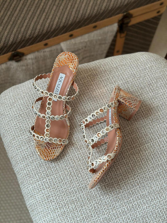 Aquazurra sandals heels