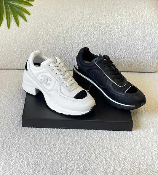 Chanel sneakers with heels