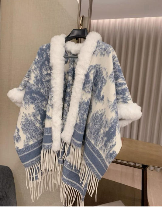 Dior scarf with fur - shawl