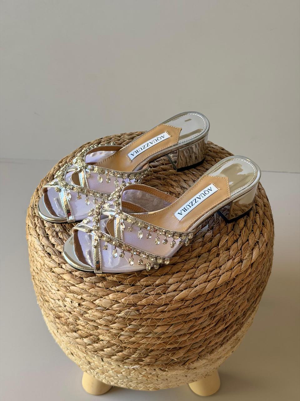 Aquazurra sandals heels