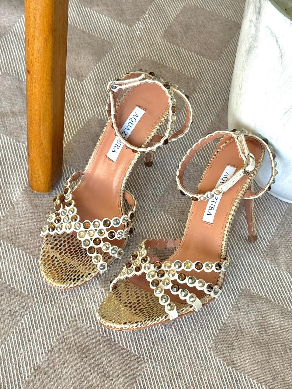 Aquazurra sandals heels