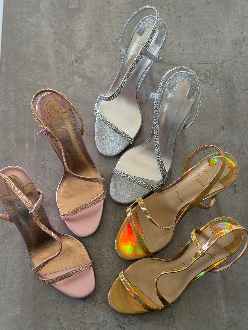 Christian louboutin sandals heels
