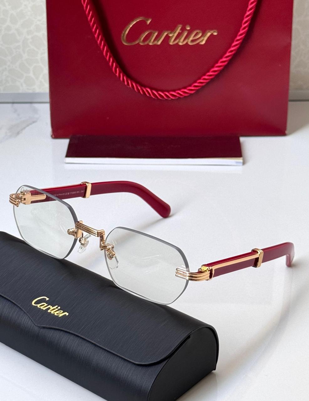 Cartier sunglasses transparent men and women