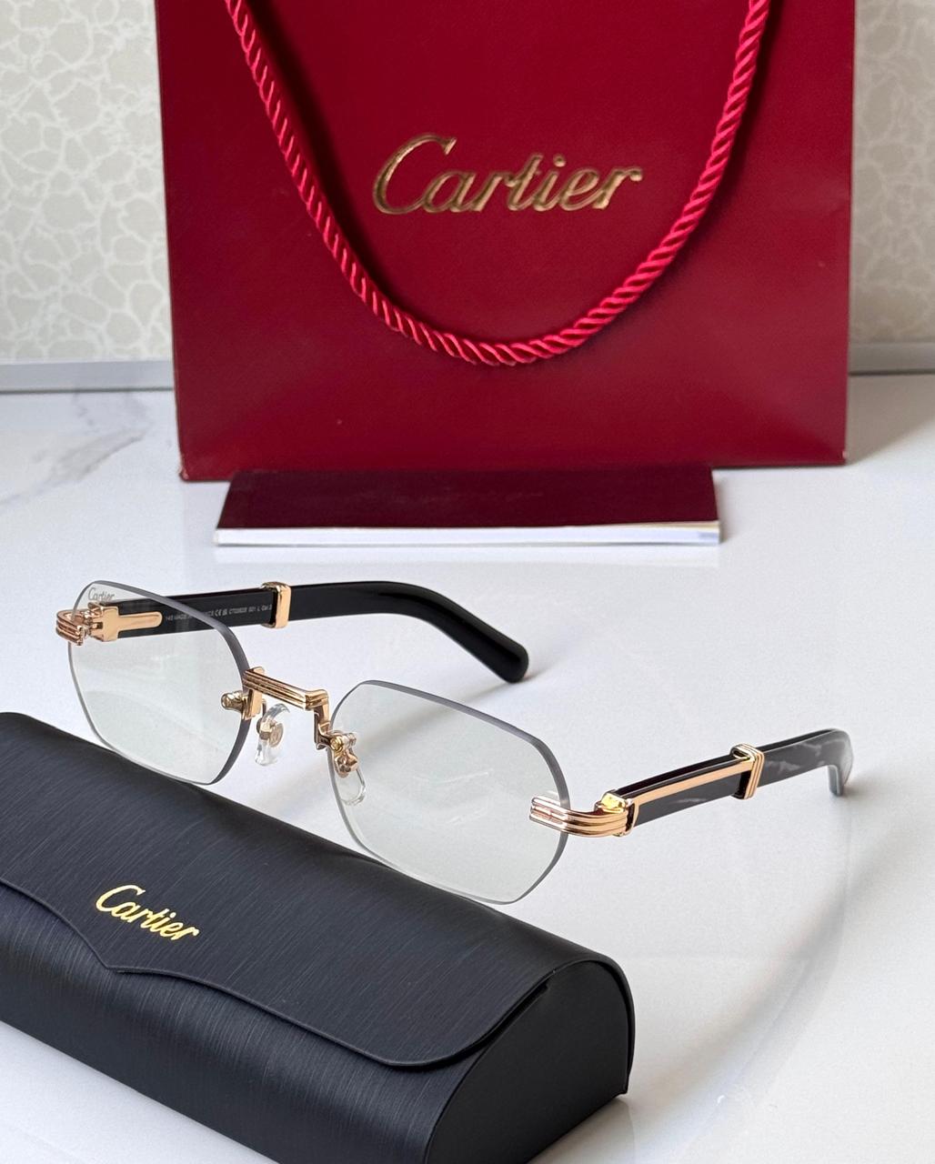 Cartier sunglasses transparent men and women