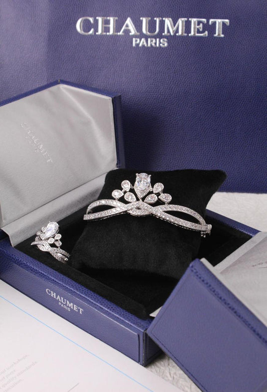 Chaumet jewelry set - bangle & ring