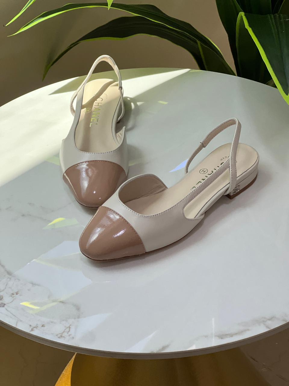 Chanel heels - low heels flat