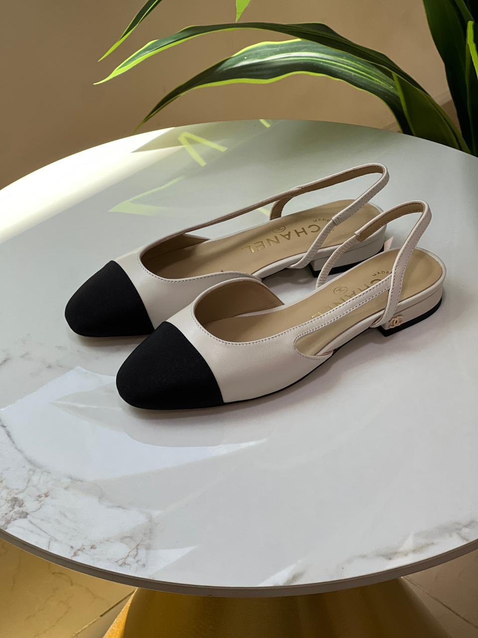 Chanel heels - low heels flat