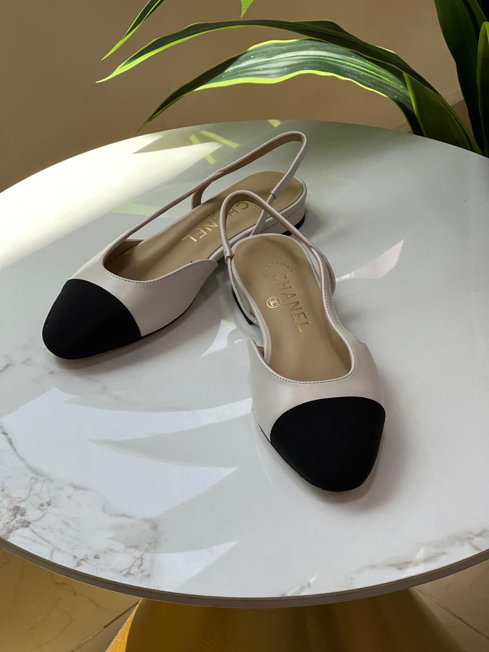 Chanel heels - low heels flat