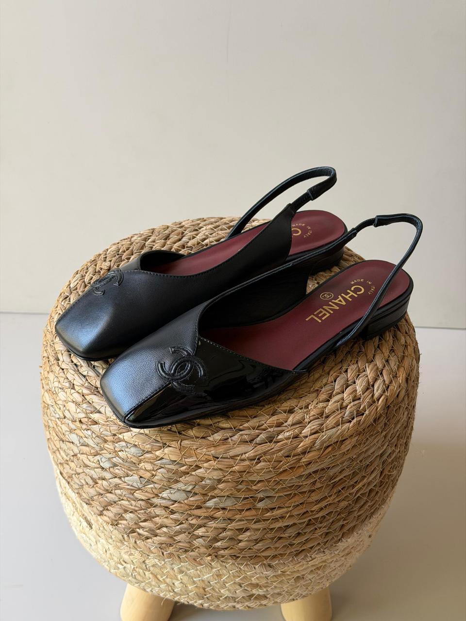 Chanel heels - low heels flat