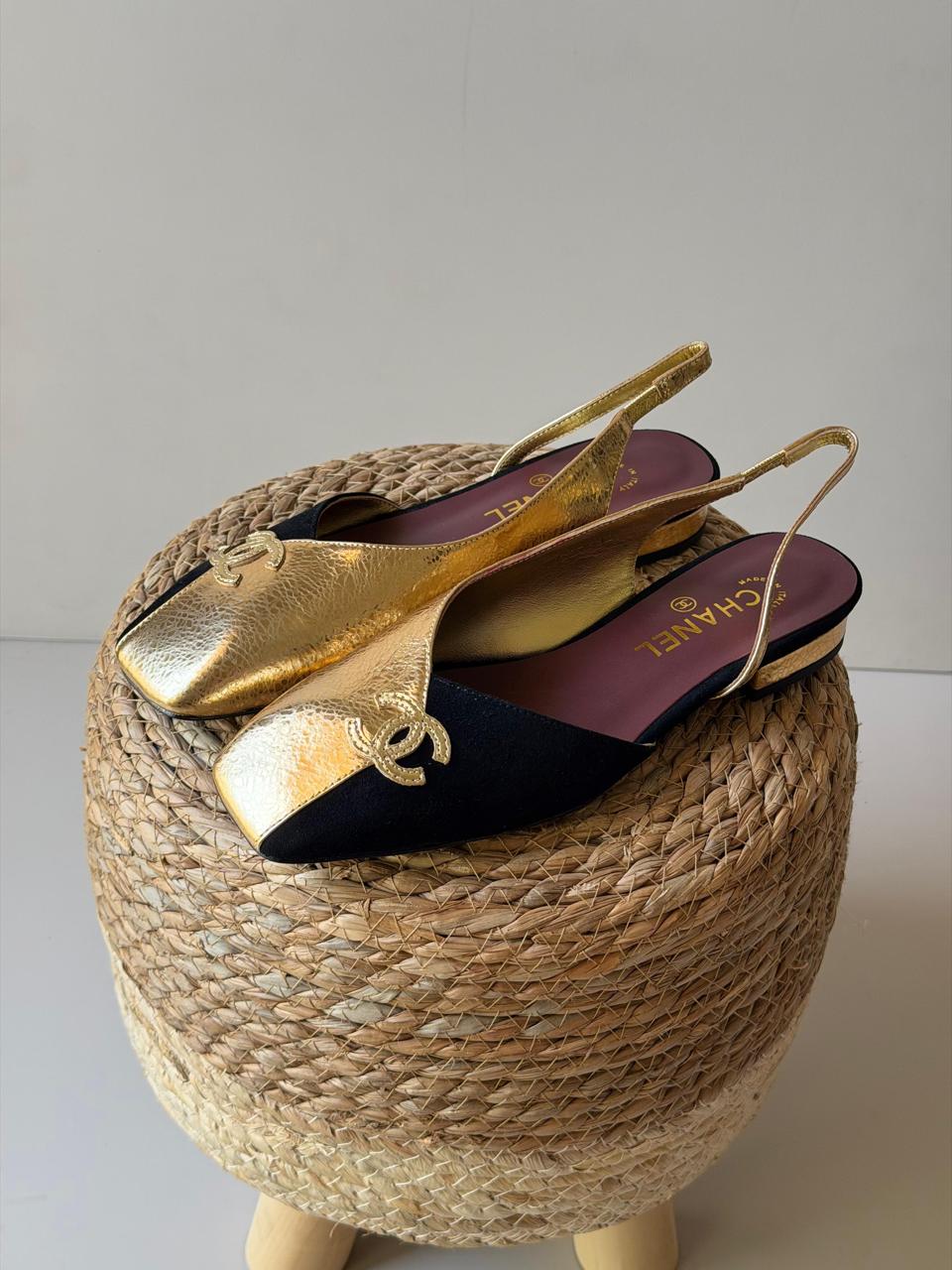 Chanel heels - low heels flat